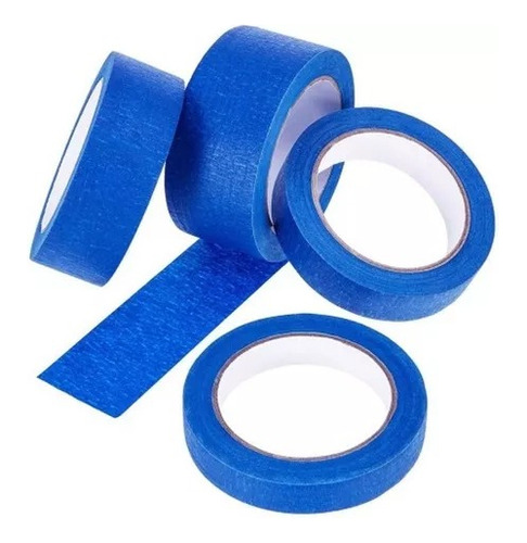 Cinta Papel Enmascarar Pintor 12mm 50 Metros Tacsa Azul