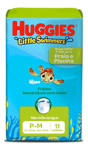 Fralda Huggies Little Swimmers M 11 Fraldas