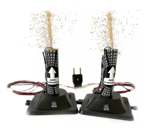Kit Chispa Fria Dj Fiestas Revelación Entrada 2 Gerb 220volt
