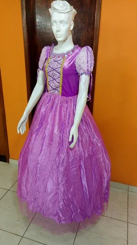 Fantasia rapunzel cheap adulto