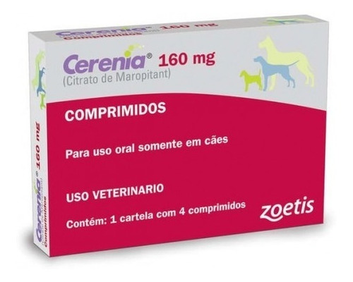 Cerenia 160 Mg - 1 Caixa Com 4 Comprimidos / Full