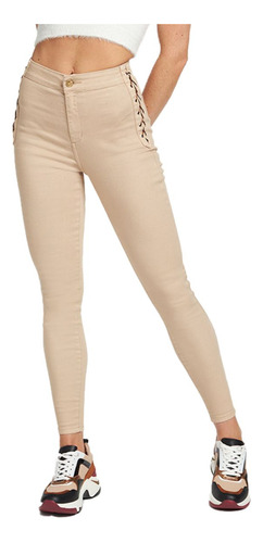 Jeans Mujer Jeggins 1819 Beige Paradise Jeans