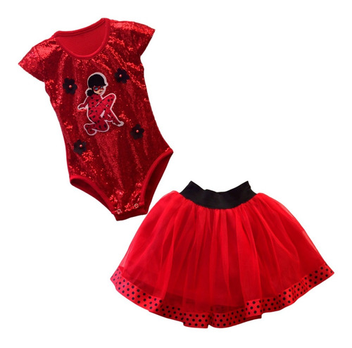 Falda Tutu Y Body De Lady Bug