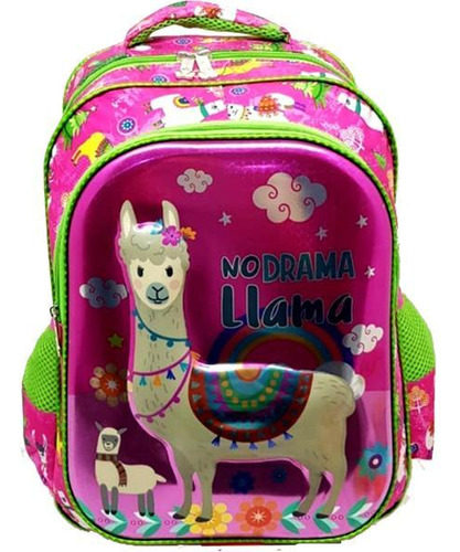 Mochila Escolar Feminina Infantil Lhama 01841