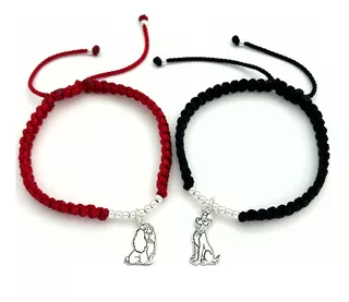 Pulseras Ajustables La Dama Y El Vagabundo Plata Sw925