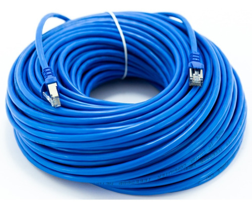 Imagem 2 de 4 de Patch Cord Cabo De Rede Cat6 50m Metros 50m Cat 6 - Utp Rj45