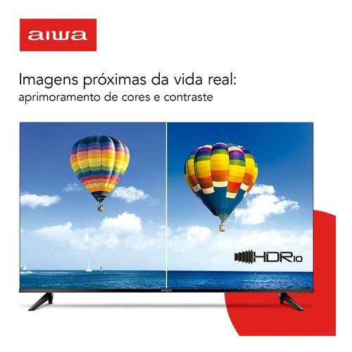 Smart Tv 32'' Android Dolby Aws-tv-32-bl-02-a Aiwa Bivolt