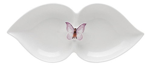 Caja para aperitivos Wolff 1172 Butterfly de porcelana, 28 x 13 cm