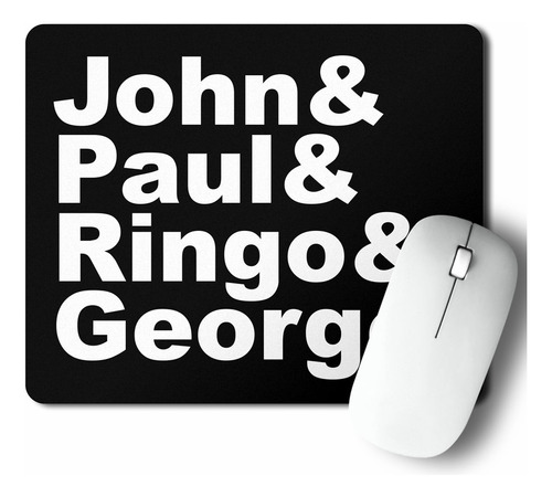 Mouse Pad Jhon & Paul & Ringo & George (d0568 Boleto.store)