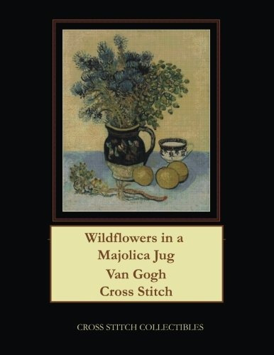 Wildflowers In A Majolica Jug Van Gogh Cross Stitch Pattern