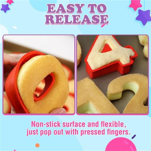 Formas De Bolo De Silicone Com Número De Aniversário K Pizza
