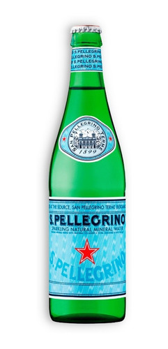 Agua Mineral San Pellegrino Con Gas Botella De Vidrio 505ml