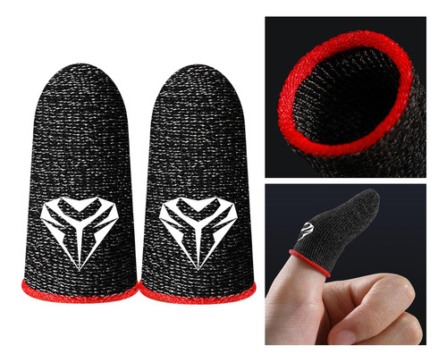 2 Par De Guantes De Pulgar A Prueba De Sudor Sin Costuras