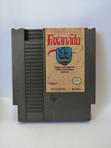 Juego Nintendo Nes Original Faxanadu, 1987 Hudson Soft 