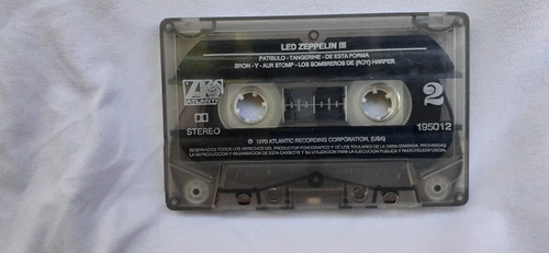 Cassette Casete  Led Zeppelin 3