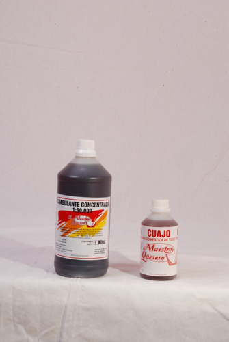 Imagen 2 de 4 de Kit Para Quesos (cuajo X 1 Kg, 1 Clca Y 1 Lienzo 2 Ferm , )
