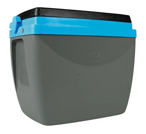 Caixa Térmica Mor 18l Para Cerveja Camping Cinza E Azul