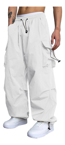 Pantalones Para Hombre Con Cintura Elástica Con Cordón Y Bol