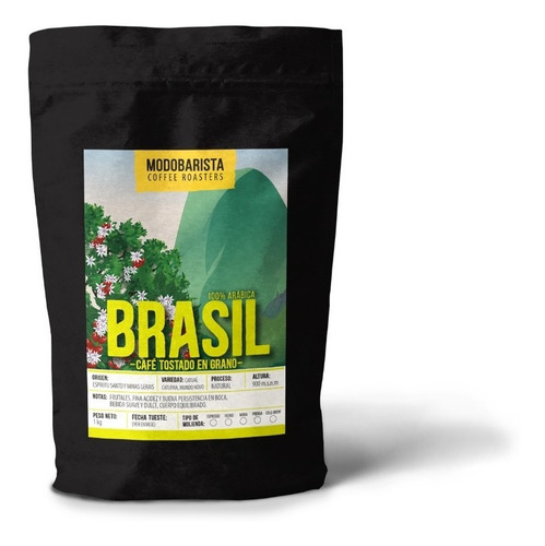 Cafe Arábica Tostado Brasil Pedra - 1/4 Kg