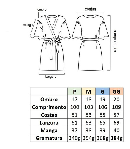 Roupão Piquet Robe Unissex Profissional Branco Tam. G