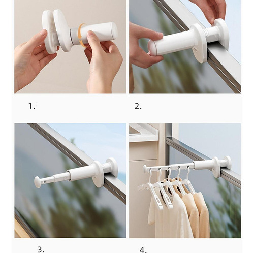 Estante De Secado De Ropa Retráctil De Montaje En Pared,