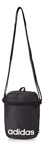 Bolsa Organizer Essentials Masculino E Feminino adidas Acambamento dos ferragens Níquel Cor Preto Cor da correia de ombro Preto Desenho do tecido Listrado