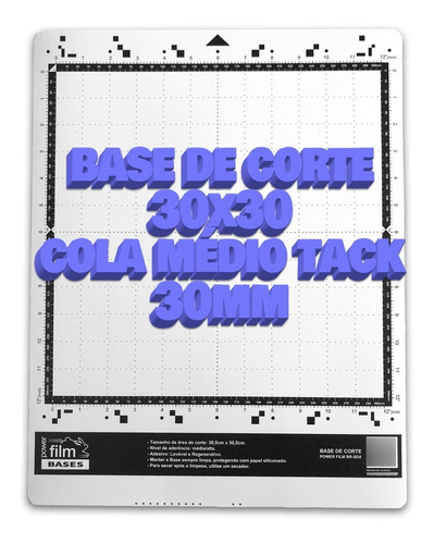 3 Tapetes Adesivos Premium P/brother Scanncut Sdx 125 - 30mm Cor Branco
