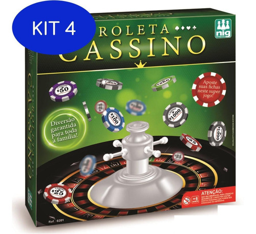 Kit 4 Jogo Roleta Nig Brinquedos