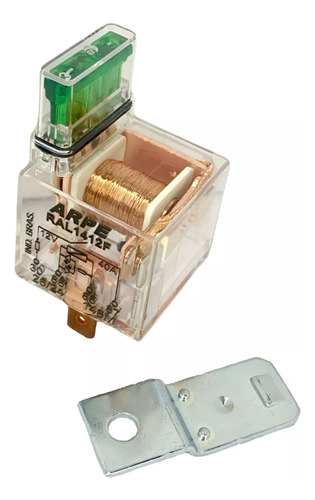 Kit Com 5 Relé Auxiliar 4 Pinos 12v 40a C/ Led E Fusível