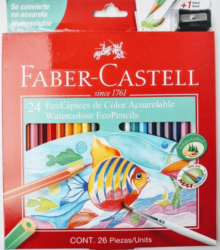 Colores Acuarelables X24 Faber Castell 