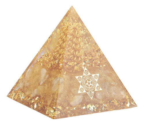 Pirámide De Orgonita Cristal Generador De Energía De 6 Cm .