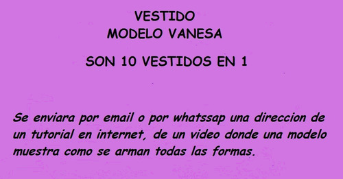 Vestido Vanesa Multivestido Multiuso Xs Al Talle 8xxl