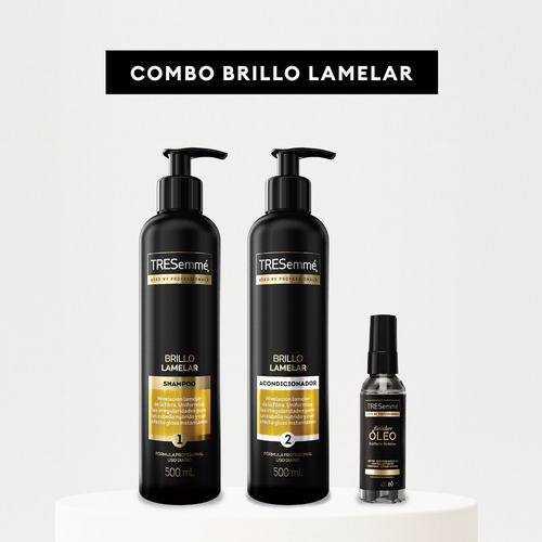 Tresemmé Brillo Lamelar Shampoo Y Acond X 500ml - Óleo 60ml