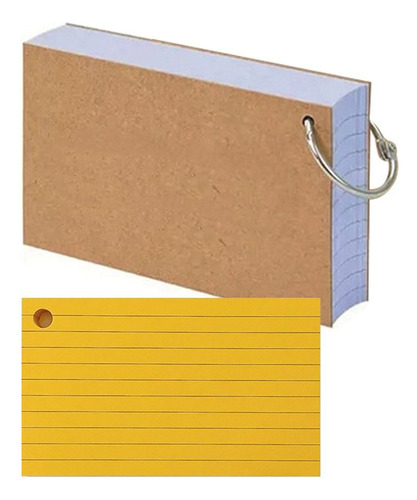 Folder Memo Book, Tarjetas De Revisión De Hojas Sueltas Con