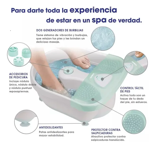 Spa para pies conair con vibración y calor sale