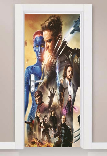 Adesivo Decorativo Parede Porta X-men Volverine Marvel Novo!