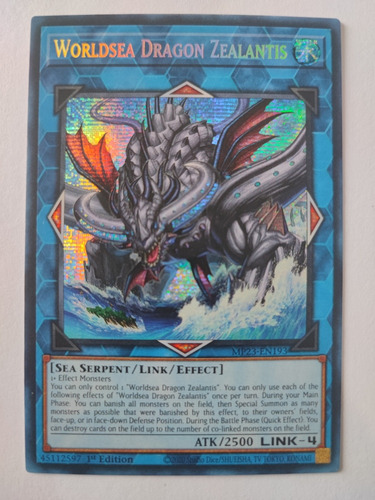 Yugioh Worldsea Dragon Zealantis - Mp23-en193 - Prismatic 