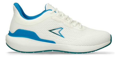 Tenis Deportivos Blanco-azul Power Bolt White Hombre