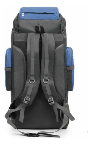 Caribe Mochila De Camping 90 Litros Grande Viajes Color Azul