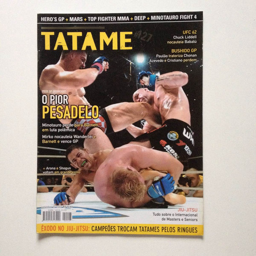 Revista Gracie Tatame Minotauro Barnett Mirko Wanderlei A494