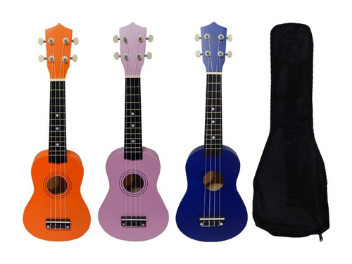 Ukelele Guitarra De 4 Cuerdas Naranja 54x18 Cm - Unisiglo