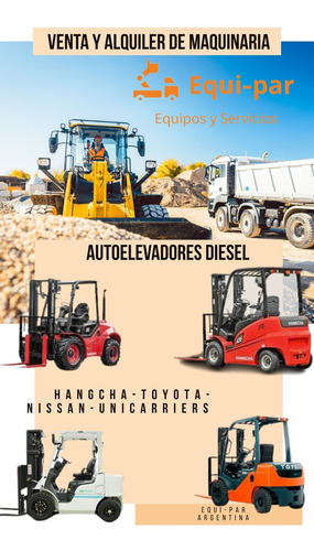 Alquiler Venta Autoelevadores Tijera Manipulador Grúa Zorras