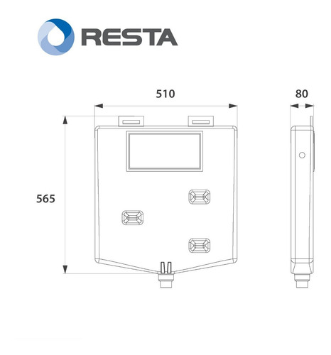 Imagen 3 de 6 de Deposito De Embutir Ideal Suma Dual + Tapa Tecla Gris