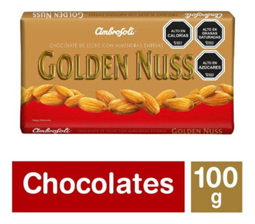 Chocolate Golden Nuss De Ambrosoli Tableta De 100gr