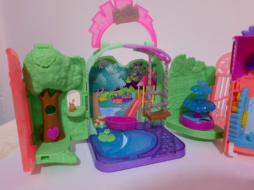 Polly Pocket Villa, Parque Diversiones Y Carro Comedor $lote