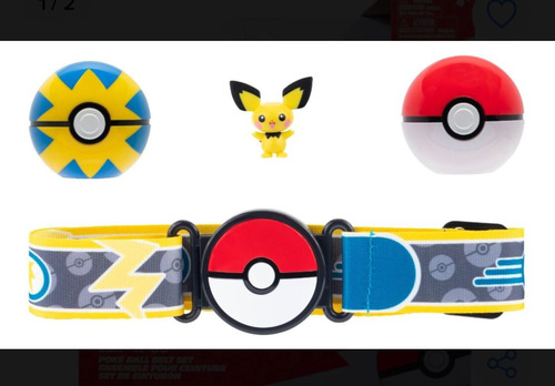 Pokémon Clip'n' Go Cinturón+ Pokebola Pikachu