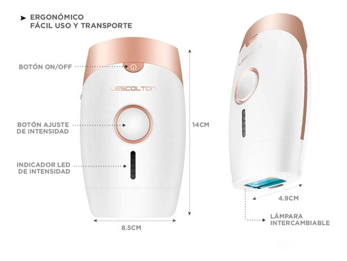 Depiladora Definitiva Laser Tratamiento Profesional Portable