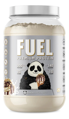 Proteina Fuel Panda Supplements Premium Protein 2 Lb 25 Serv Sabor Vainilla Ice Cream