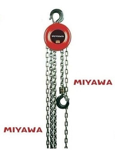 Aparejo A Cadena Manual 3 Ton 3000kg 5mts Miyawa