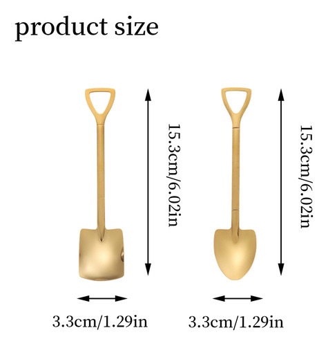Js Juego De Cucharas Para Postres En Forma De Pala 16 Piezas